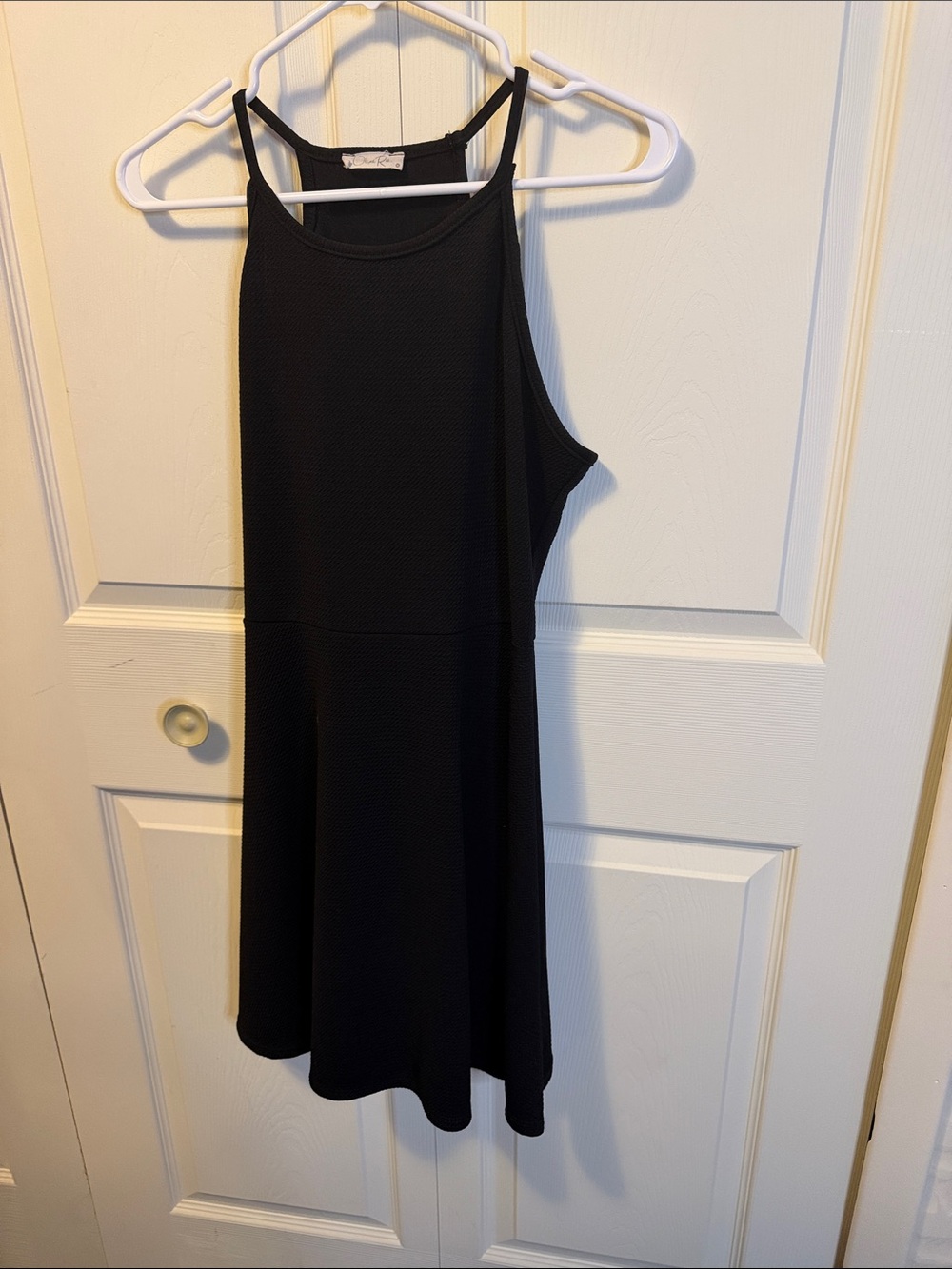 Olivia Rae Black Racerback Mini Dress